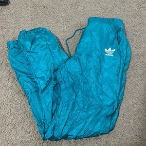 Adidas Vintage Teal Windbreaker Pants